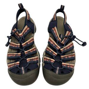 Keen Womens Newport H2 Walking Sandals Size 8 Blue Red Outdoors AW20 Bump Toe